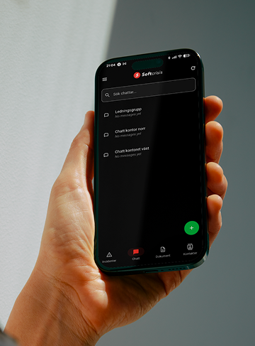 Krypterad chatt i krisappen – SoftCrisis krisapp