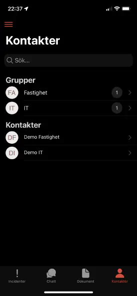App screenshot